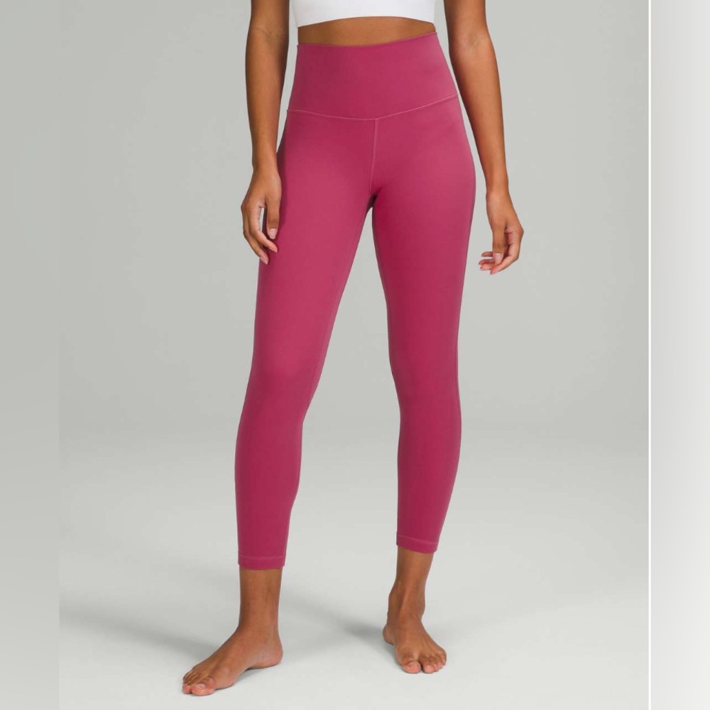 Lululemon Align High-Rise Pant 25” Pink Lychee Size 4